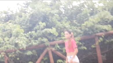 Public masturbation: I show my hard penis to a stranger in the park!
