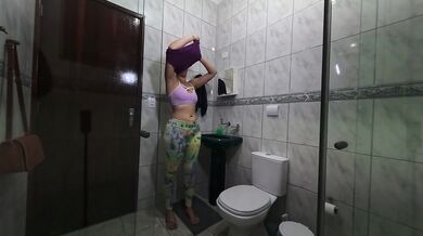 The maid's creampie routine at her new job.