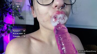 Topless tease giant tits and Camera joi she watches you closely RavenFoxxy makes you cum