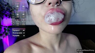 Topless tease giant tits and Camera joi she watches you closely RavenFoxxy makes you cum