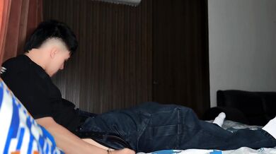 My friend discovers my big cock in a package. - SPACE PRODUCTIONS