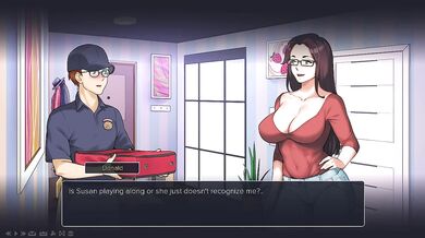 Hot Milf Sucks The Pizza Delivery Guy's Huge Dick Behind His Husband(18+) - Milfs Plaza Gameplay