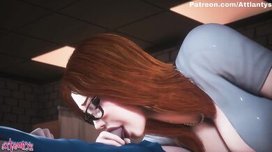 Curvy Redhead Nurse Drains Her Lucky Patient Completely (Wild Life 2K)