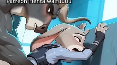 Massive Buffalo vs Tiny Rabbit Chief Bogo Destroys Judy Hopps Naughty Zootopia (4K Size Difference)