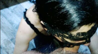 wet cum dumps in wild blowjob