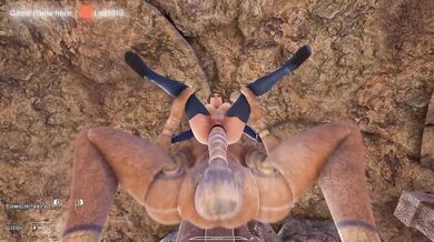 Lara Croft was exploring a cave, but suddenly her cave was explored. part 2