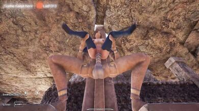 Lara Croft was exploring a cave, but suddenly her cave was explored. part 2