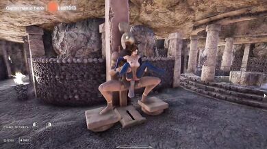 Lara Croft was exploring a cave, but suddenly her cave was explored. part 2
