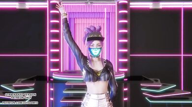 [MMD] HWASA - NA - Akali Sexy Kpop Dance League of Legends Hentai Uncensored 4K 60FPS