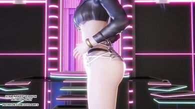 [MMD] HWASA - NA - Akali Sexy Kpop Dance League of Legends Hentai Uncensored 4K 60FPS