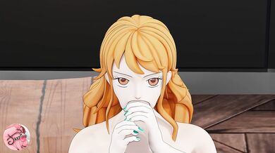 Bitch sucks my dick in the garage - Animation - Jazziuu