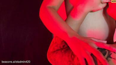 Real Sex Burns Deep Behind See-Through Red Curtains
