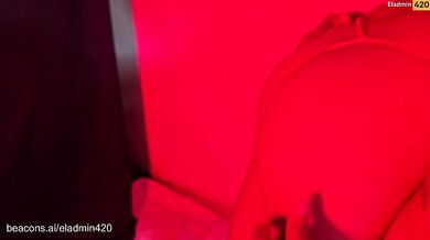 Real Sex Burns Deep Behind See-Through Red Curtains