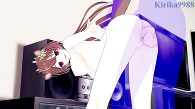 沐沐シノもみじ Momoshino Momiji and I have intense sex in the bedroom. - AuroraLive VTuber Hentai