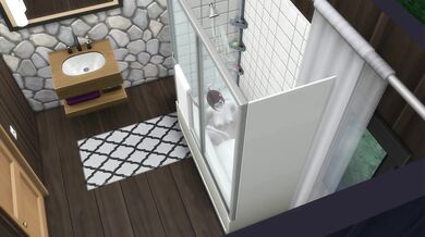 Sims 4 - Redhead caught in the shower