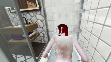 Sims 4 - Redhead caught in the shower
