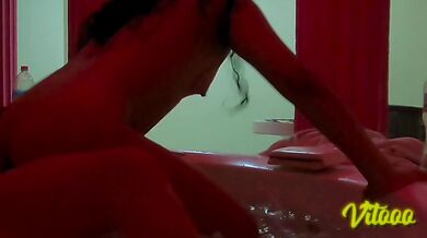 Latina amateur in the jacuzzi enjoying my cock in the water