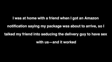 Fucking the delivery guy