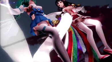3D Hentai Music Video: W巫女の極楽浄土 PLAY: tinyurl. com/hentgame