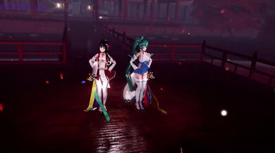3D Hentai Music Video: W巫女の極楽浄土 PLAY: tinyurl. com/hentgame