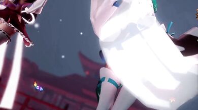 3D Hentai Music Video: W巫女の極楽浄土 PLAY: tinyurl. com/hentgame