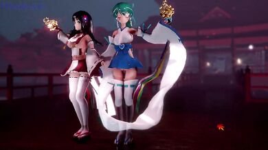 3D Hentai Music Video: W巫女の極楽浄土 PLAY: tinyurl. com/hentgame