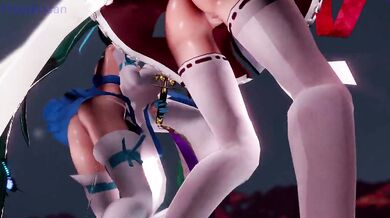 3D Hentai Music Video: W巫女の極楽浄土 PLAY: tinyurl. com/hentgame