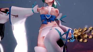 3D Hentai Music Video: W巫女の極楽浄土 PLAY: tinyurl. com/hentgame