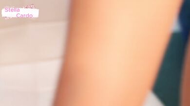 Stella Cardo and her boobs in close-up