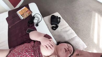 Big titted BBW fucked from behind with facial