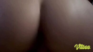 My girlfriend with the big ass rides me until my semen explodes in her ass