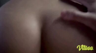 My girlfriend with the big ass rides me until my semen explodes in her ass