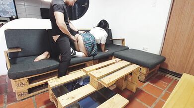 FINAL PART: Fucking a Latina with glasses. Very innocent, but she just swallows everything and lets her glasses get filled with cum.