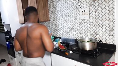 Big dick fuels fever in hidden cooking beds