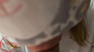 My wife interrupts me reading a book and gives me a wonderful deep handsfree blowjob