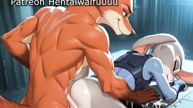 Tight tight thighs scream after furry cock's relentless thrust