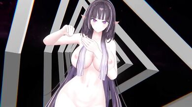 Apple Pie Hentai MMD | Elf VTuber Outfit Change Until Nude