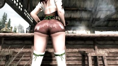 Big ass crushes blindfolded