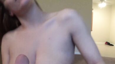 Beautiful Large Natural Tits, Long Hair, Titty-Fucking & Deep Throat Cock Sucking A 9 Inch Uncircumsized Dick, Before I Am Fed A Huge Hot Cumload!