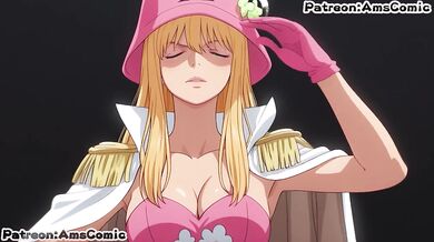 One Piece hentai ams animation - Kujaku big tits blow job hentai by amscomic