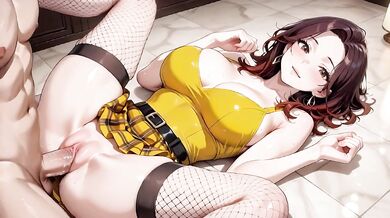 Horny Yellow-Top Waifu Begs for Hotel Mouth Creampie She Can't Resist