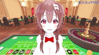 Inugami Korone (Bunny Girl) and I have intense sex in the casino. - Hololive VTuber POV Hentai