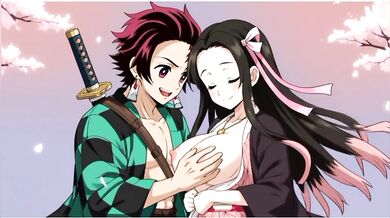 Hentai de waifus populares Tsunade, Nezuko