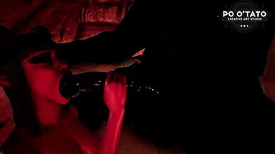 Succubus Sucks Orc Monsters Huge Monster Cock In Cave | Oral Creampie | 3D Animated