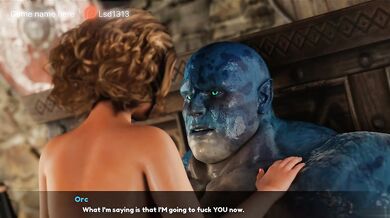 An elf girl performed a secret ritual using an orc's huge dick. 3D 2K Hentai Anime