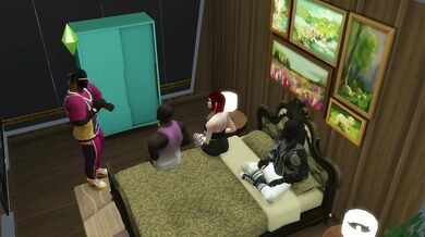 Redhead receives an orgy
