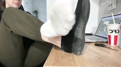 Dirty Shoes and dirty Sock OMG FEET