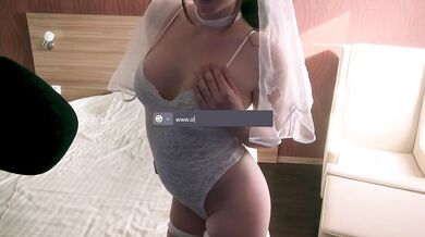 Silken stockings, tight wedding dress-ASMRBabe's orgasmic surrender