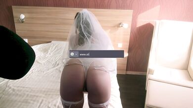 Silken stockings, tight wedding dress-ASMRBabe's orgasmic surrender