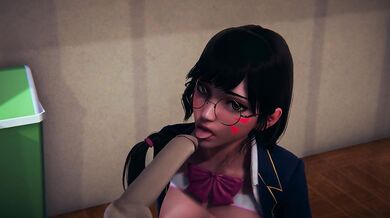 DVA licks cock and gets cum on face